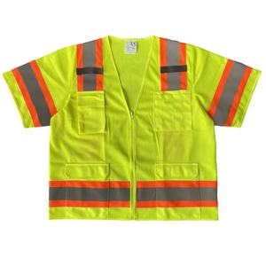เสื้อกั๊กนิรภัยสะท้อนแสงแบบขายส่ง ระดับ Class 2 พร้อมโลโก้ที่ปรับแต่งได้ สำหรับการมองเห็นในเวลากลางวัน - Product Image 5