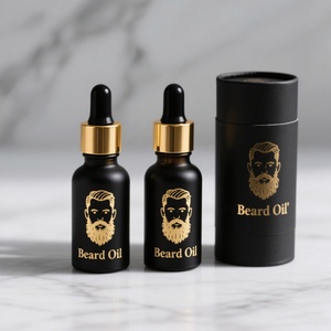 Printing Logo Skincare Cosmetic Packaging 15ml 20ml 30ml 50ml 100ml Frosted Matte Black Essential Oil Eye <b>Dropper</b> Glass <b>Bottles</b> - Product Image 1
