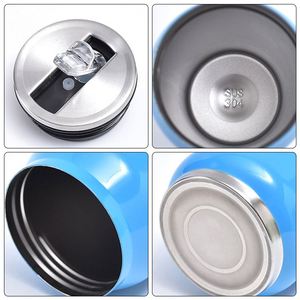 Vaso Térmico Portátil de Acero Inoxidable 304 Azul con Forma de Lata para Eventos Deportivos - Product Image 4