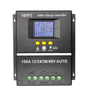 MPPT 12V 24V 36V 48V <b>Solar</b> PV Regulators 60A 80A 100A AUTO <b>Solar</b> <b>Charge</b> <b>Controller</b> <b>Solar</b> PV Battery Charger with LCD Dual USB - Product Image 1
