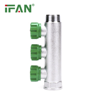 Accessoires de plomberie de haute qualité, collecteur de chauffage au sol 2/3/4/5/6 voies en laiton PEX