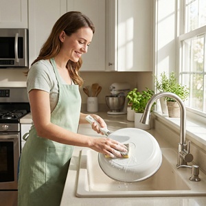 Sartén de titanio cristalino sin humo, apta para bebés, <span class=keywords><strong>antiadherente</strong></span>, compatible con todo tipo de cocinas, con mango resistente al calor. - Product Image 4