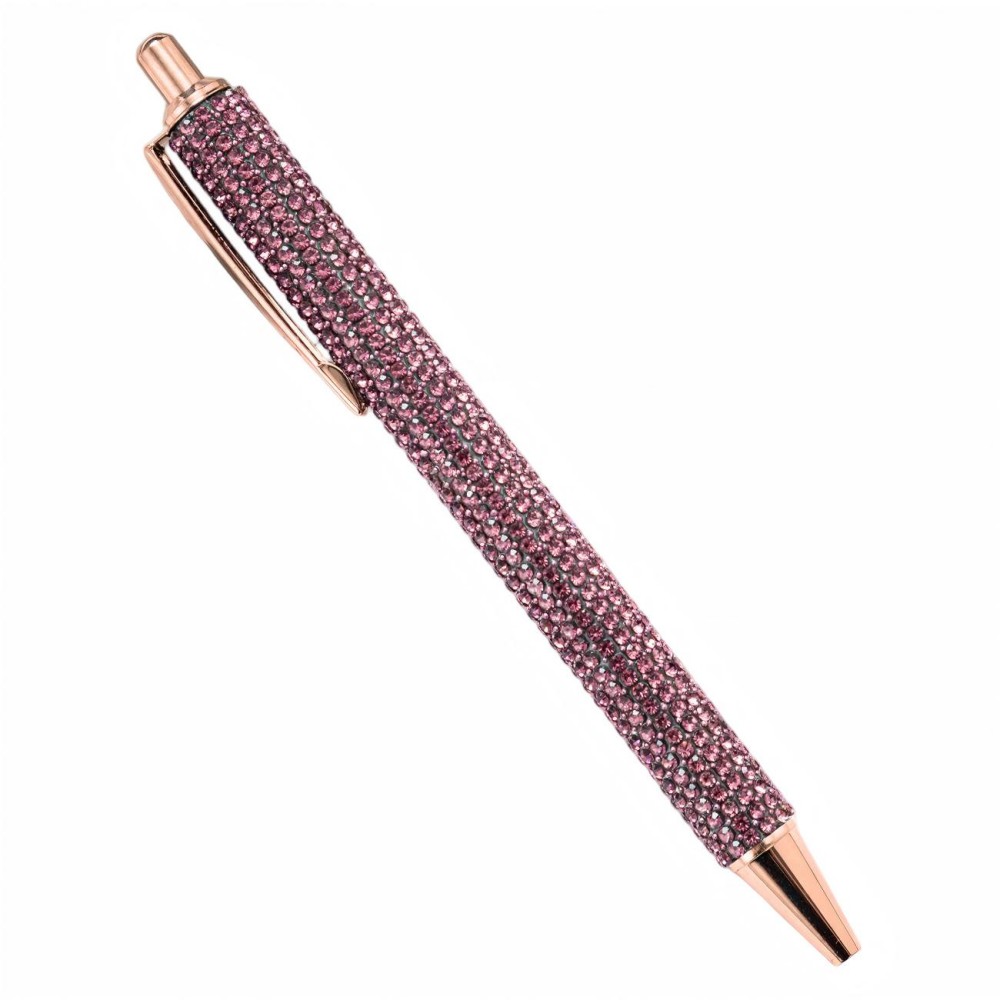 Poteau rose cendré avec ferrures dorées