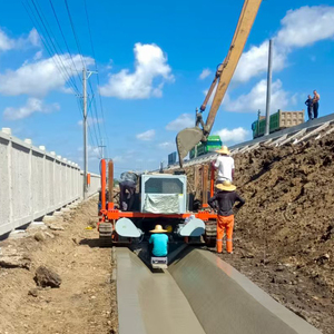 <span class=keywords><strong>Pavé</strong></span> en béton pour doublure de canal d'eau, Machine de revêtement en béton de canal - Product Image 1