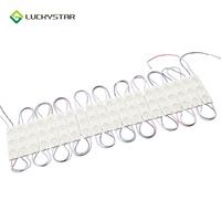 Lentille d'injection super brillante cc 12v 1.2w 105LM, Module LED étanche IP65 2835 pour boîte publicitaire