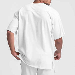Camiseta de Algodón Blanca Extra Grande para Hombre, de Color Sólido, Económica, con Logotipo Personalizado de Fábrica, de Alta Calidad - Product Image 2