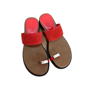 Fashion Trend Women Slides Open <b>Toe</b> Flat Heel Faux Suede Rubber Outsole Buckle Decoration Summer Sandals - Product Image 5
