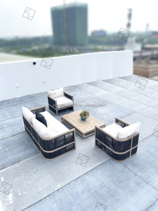 2025 nouveau canapé à vendre mobilier d'extérieur teck ensemble <span class=keywords><strong>de</strong></span> <span class=keywords><strong>salon</strong></span> canapé Patio Myanmar teck bois <span class=keywords><strong>jardin</strong></span> extérieur canapé - Product Image 3