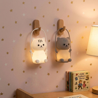 Nouvelle Lampe LED en forme de chat Kawaii souple et rechargeable par USB 2026 pour la décoration de chambre à coucher et de chevet