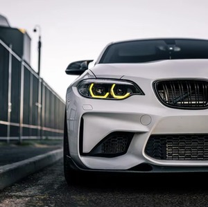 Faro HETOP F22 2014-2021 Bicolore Giallo e Bianco, Aggiornamento Serie 2 DRL Ikon M2 LED LCI con Occhio d'Angelo per BMW - Product Image 5