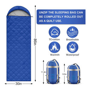 <span class=keywords><strong>Sac</strong></span> <span class=keywords><strong>de</strong></span> <span class=keywords><strong>couchage</strong></span> personnalisé E-RIKE pour le camping, hiver, adultes, simple, voyage, randonnée, extérieur, imperméable, pour temps froid - Product Image 2