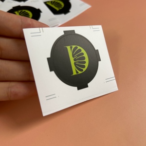 Cheaper Small Size Black Round Self-adhesive Sticker Paper Shipping <strong>Labels</strong> With Custom logo - Product Image 2