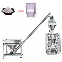 Droge poeder verpakkingsmachine voor meel, koffie, fruit, wasmiddel en verzegeling; automatische verticale machine voor het maken van zakjes met schroefvuller.