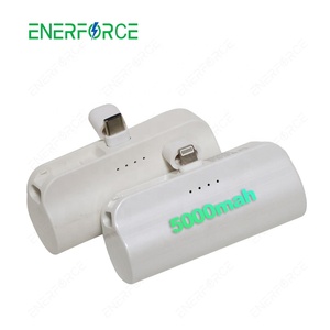 Banque d'alimentation portable Enerforce Wholesale 96g Type-c Apple Port à charge rapide 5000mAh avec support de téléphone intégré - Product Image 1