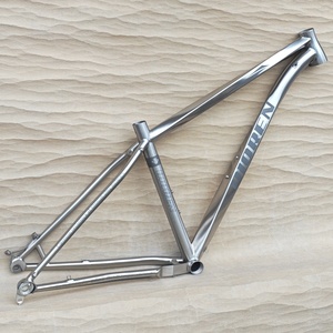 Mejor venta completa <span class=keywords><strong>de</strong></span> titanio 29er Mtb marco XTR freno <span class=keywords><strong>de</strong></span> disco DI2 AIR horquilla 148*12mm espaciador trasero tubo <span class=keywords><strong>de</strong></span> dirección integrado OEM ajuste Lefty Fork - Product Image 2
