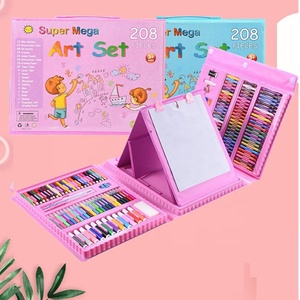 Venta caliente 208 piezas conjunto estacionario para niños estudiante pintura colorear dibujo manualidades Super Mega Set Art De 208pz Art Set - Product Image 6