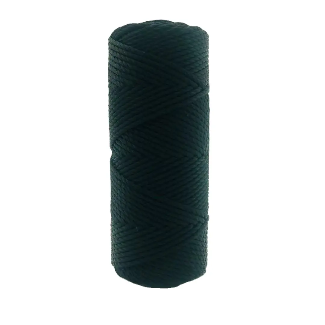 Bobina da 4 pollici 50M polipropilene nylon poliestere spago ritorto PP PET PA 1MM rosso nero bianco linea di costruzione