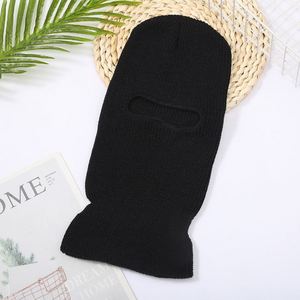 Pasamontañas Negro con Logotipo Personalizado, Gorro de Esquí para Deportes, Pesca y Uso Diario, Bordado en Blanco, Tela Común - Product Image 4