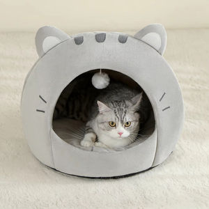 Benutzer definierte Super Katzen bett warmes Haustier Haus Kätzchen Katzen bett Matte Katzen haus warm schlafenden Hunde korb Zelt Welpen matte Haustier Bett - Product Image 1
