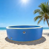 Deck für Aufstellpools aus PVC, kreisförmiges Schwimmbecken-Deck, fertiges Design, OEM-Fertigung