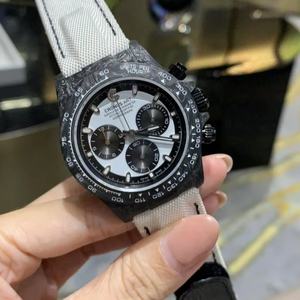 고급 남성용 시계-손 상처 통합 기계식 무브먼트 쓰리 아이 다이얼 및 원형 탄소 섬유 케이스 (딜러 구함) - Product Image 2