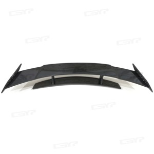 V Style Carbon Fiber Rear <strong>Spoiler</strong> with Polished Finish for Mercedes Benz AMG <strong>GT</strong> GTS Double Deck Tail Wing Roof Body Kit CSYP - Product Image 3