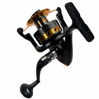 Moulinet de pêche spinning taille 1000 grande capacité rapport de réduction 4.1 bobine en aluminium 3 roulements à billes eau salée surf bateau vente en gros