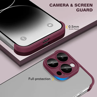 Protecteur de cadre d'objectif de caméra étui pare-chocs souple en TPU antichoc couverture arrière véritable coussin d'angle nu pour iPhone 11 12 13 14 Pro 14 Plus