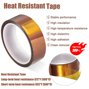 High Temperature Heat Resistant Transfer Thermal Sublimation PCB BGA Electrical Pi Film Silicone Adhesive Hungley Polyimide <strong>Tape</strong> - Product Image 2