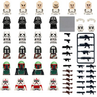 Set de Minifiguras de Personajes Blindados Futuristas, Bloques de Construcción ABS, Armadura Impresa, Escena DIY, Coleccionable, Regalo