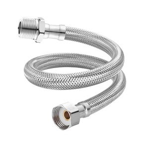 Calentador de Agua para Lavabo de Baño, Conectores Flexibles para Grifo G1/2" Hembra X G1/2" Macho, Manguera Trenzada de Acero Inoxidable - Product Image 1