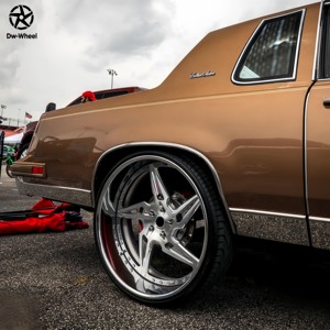 Jantes en alliage forgé DW 24 26 pouces 5x120 5x127 Poli <span class=keywords><strong>Miroir</strong></span> Face Rétro Profond pour Chevrolet Impala Caprice Donk Classiques - Product Image 5