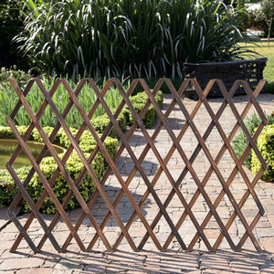 سياج خشبي متفحم مضاد للتآكل ، سياج حديقة خارجي ، سياج خشبي وتعريشة ، منتج سياج حديقة - Product Image 6