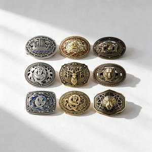 Personalized <b>Western</b> Cowboy <b>Belt</b> Buckle Custom Pattern Zinc Alloy Buckle Vintage Design Fits Various Width Leather <b>Belts</b> for Men - Product Image 3