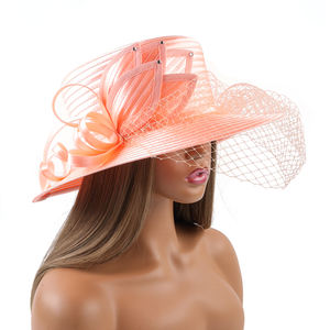 डीलक्स सफेद चर्च पार्टी फासीनेटर केंटकी डर्बी टोपी महिलाओं के लिए बाल उपकरण - Product Image 3