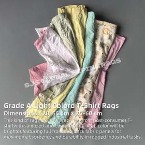 Trapos de Algodón a Granel, Trapos Industriales Reciclados de Color Claro, Trapos 100% Algodón para Limpieza - Product Image 2