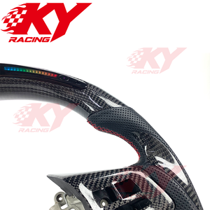 Volant de voiture sport en fibre de carbone avec écran LED personnalisé pour Subaru WRX STI 2015-2019, compatible avec BRZ, Forester, Legacy - Product Image 2