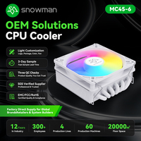 Refroidisseur CPU Mini ITX 6 caloducs 90mm ARGB 150W pour revendeurs de petites entreprises avec certification CE FCC RoHS, support fournisseur Alibaba Gold 4 ans