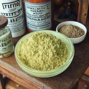 אבקת תמצית עלי מנגו 95% מנגיפרין נבדקה ב-HPLC ארוזה בוואקום באריזת תוף תוסף תזונה - Product Image 2