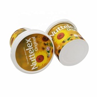 Conteneurs à biscuits ronds jetables IML de 1 kg, recyclables, en plastique biodégradable avec couvercle