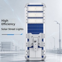 Lampadaire solaire LED extérieur en aluminium avec boîtier en aluminium et support de poteau réglable pour l'éclairage des autoroutes, des parcs et des communautés