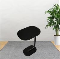 Mesa de Centro de Madera Minimalista Contemporánea con Patas de Metal y Panel Resistente para Oficina en Casa y Sala de Estar