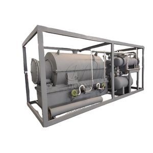 Combinaison de la condensation par pyrolyse <span class=keywords><strong>et</strong></span> de l'épuration des gaz de combustion Unité de pyrolyse hybride intégrée montée sur dérapage en plastique - Product Image 1