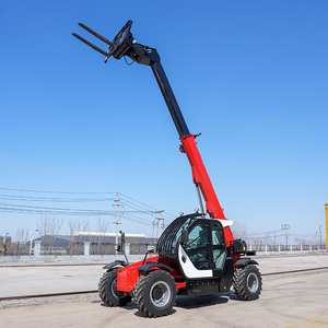 Телескопический погрузчик с большим рабочим радиусом, износостойким ковшом и стрелой, грузоподъемностью 3 тонны, с краном-манипулятором на шасси грузовика - Product Image 5