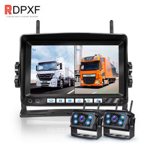 Système de caméra de recul sans fil 4CH 7 pouces, kit de moniteur de sécurité pour <span class=keywords><strong>voiture</strong></span>, <span class=keywords><strong>image</strong></span> CCD/ADH pour MDVR, bus, camion, camping-car, <span class=keywords><strong>remorque</strong></span> - Product Image 3