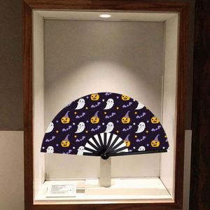 พัดไม้ไผ่แบบดั้งเดิมขนาด 33 ซม. ผ้าเพ้นท์ลายประวัติบริษัท ลำดับเวลาประวัติศาสตร์บริษัท ของที่ระลึกพนักงาน ศิลปะพื้นบ้าน ความรัก - Product Image 3