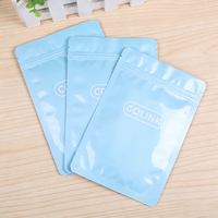 Pochette refermable mate à fermeture éclair, imprimée sur mesure, de qualité alimentaire, à trois soudures latérales, pour l'emballage de tisanes, de collations et d'extraits végétaux