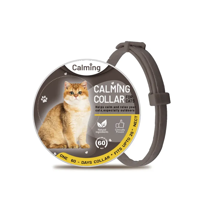 Collier calmant pour animaux domestiques, libération du chat, avec huiles essentielles naturelles, aide à la calme