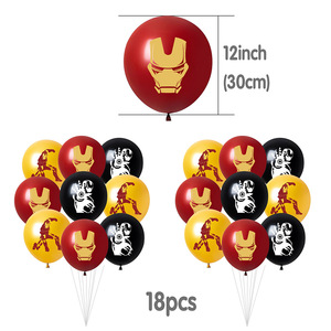 Globos de Látex con Temática de Iron Man de Los Vengadores, Adorno para Pastel, Banner, Decoraciones para Fiestas de <span class=keywords><strong>Cumpleaños</strong></span> Infantiles de <span class=keywords><strong>Marvel</strong></span>, Baby Shower - Product Image 4