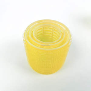 BTG113 Jaune 3 pièces Bigoudis en plastique <span class=keywords><strong>auto</strong></span>-agrippants pour cheveux longs - Product Image 3